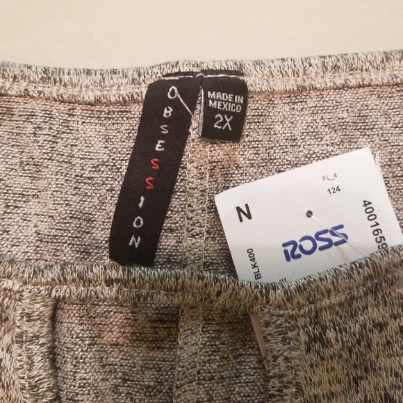 Taupe & Grey Sweater (women's plus) - Picture 3 of 7